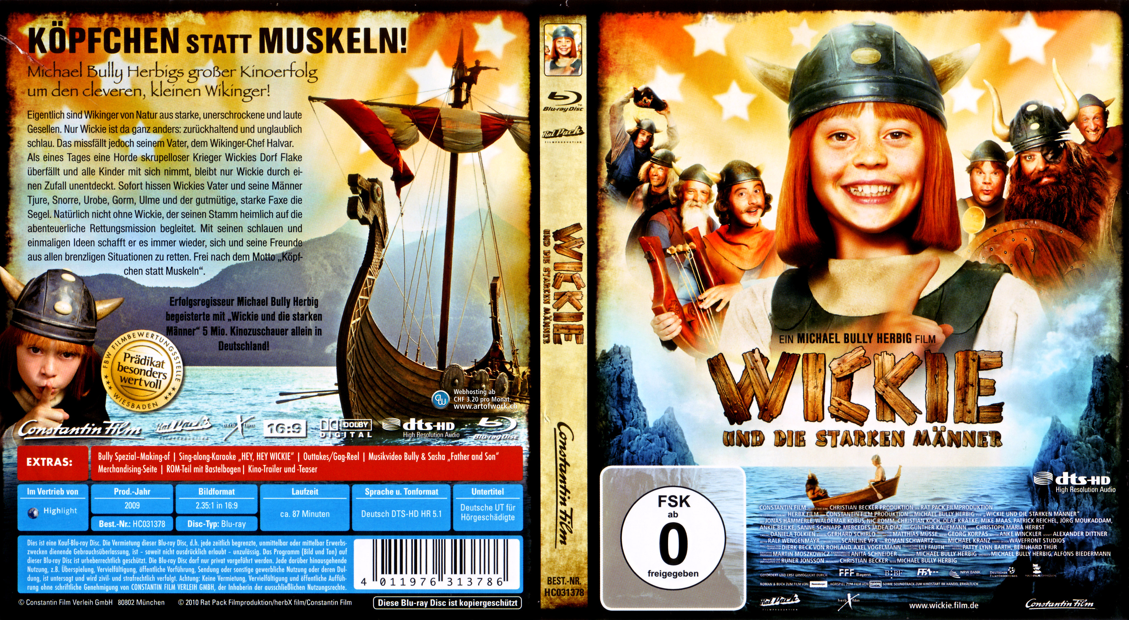 Wikki und die starken Maenner Cover deutsch Blu-ray.