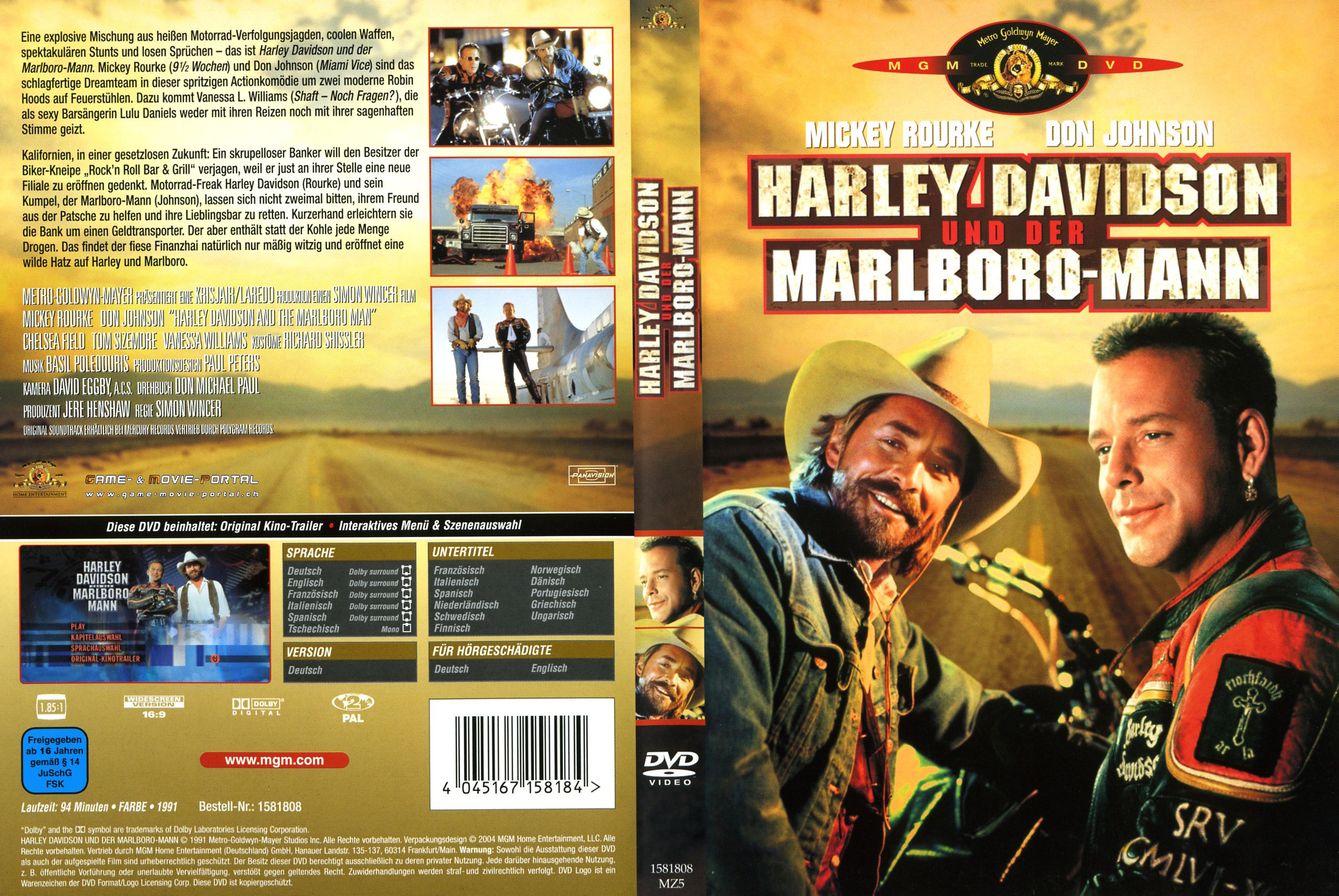 Harley Davidson And The Marlboro Man Dvd Info Top