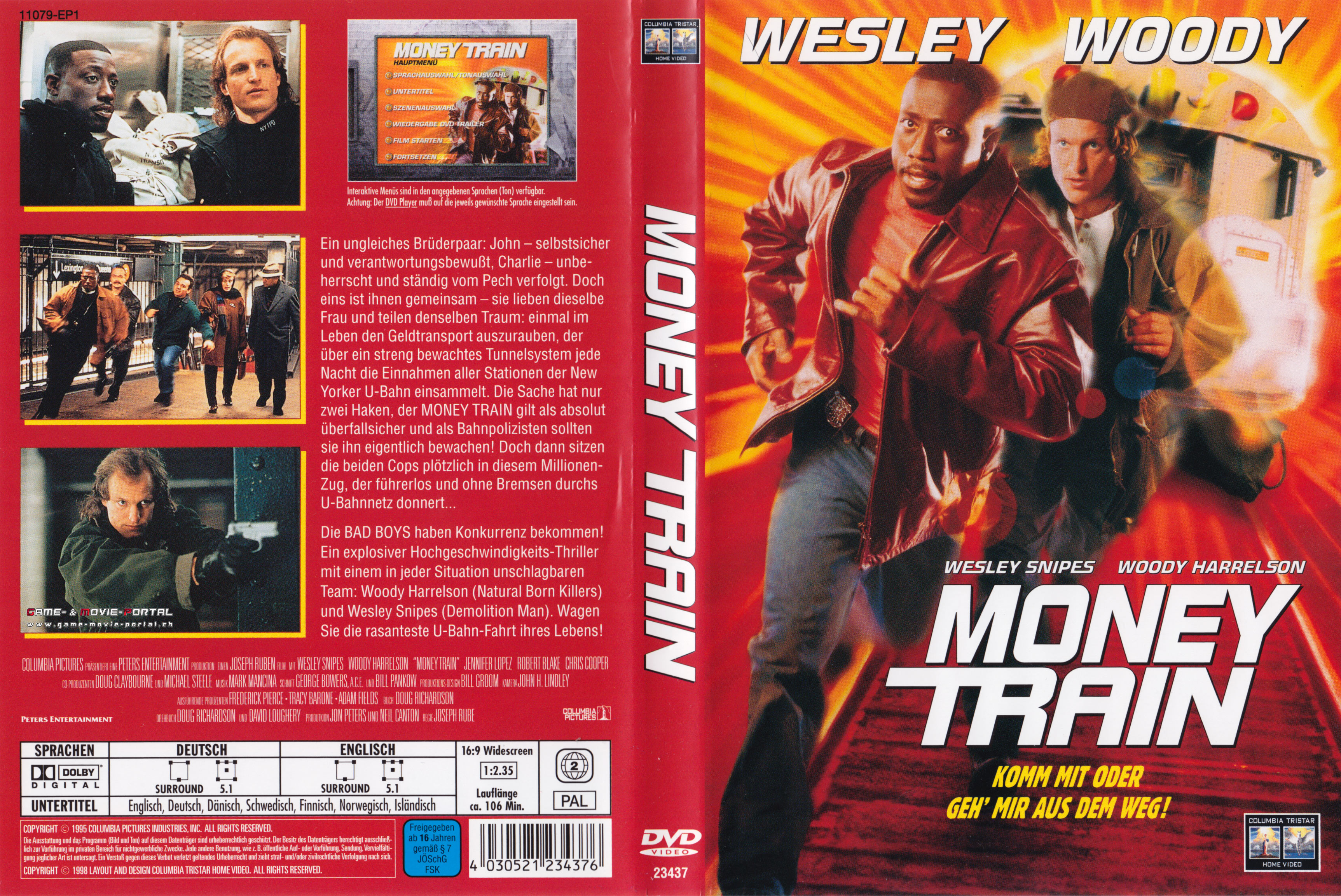 Money Train Cover Cover deutsch DVD 