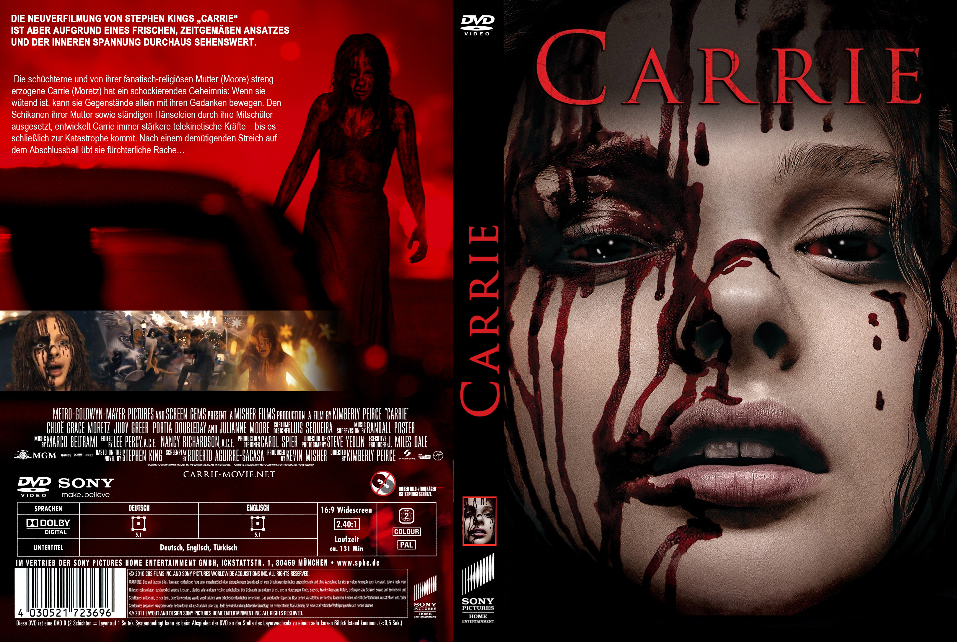 Stephen Kings Carrie Remake Cover deutsch DVD.