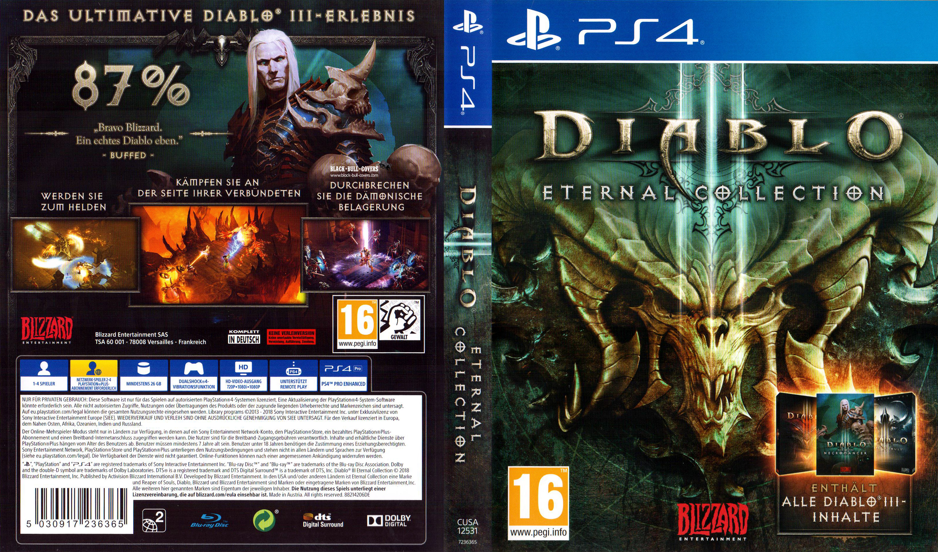 Dialbo 3 Eternal Collection PS4 Cover Deutsch German Cover deutsch PS4.